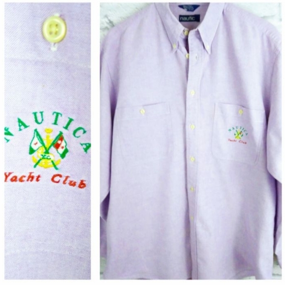 Nautica Other - Vintage 90's Nautica Spellout Button Down L